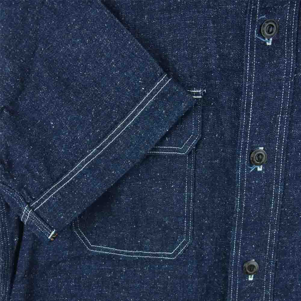 JELADO ジェラード 2ポケット デニム 半袖 ワーク シャツ 日本製 インディゴブルー系 M【中古】