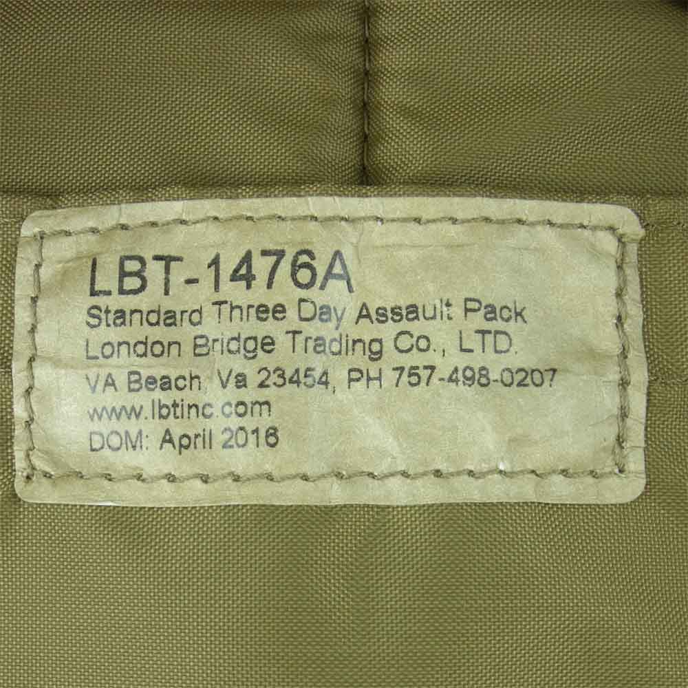 ロンドンブリッジトレーディング LBT-1476A 3DAY ASSAULT デイ アサルト リュック バックパック サンドベージュ系【中古】