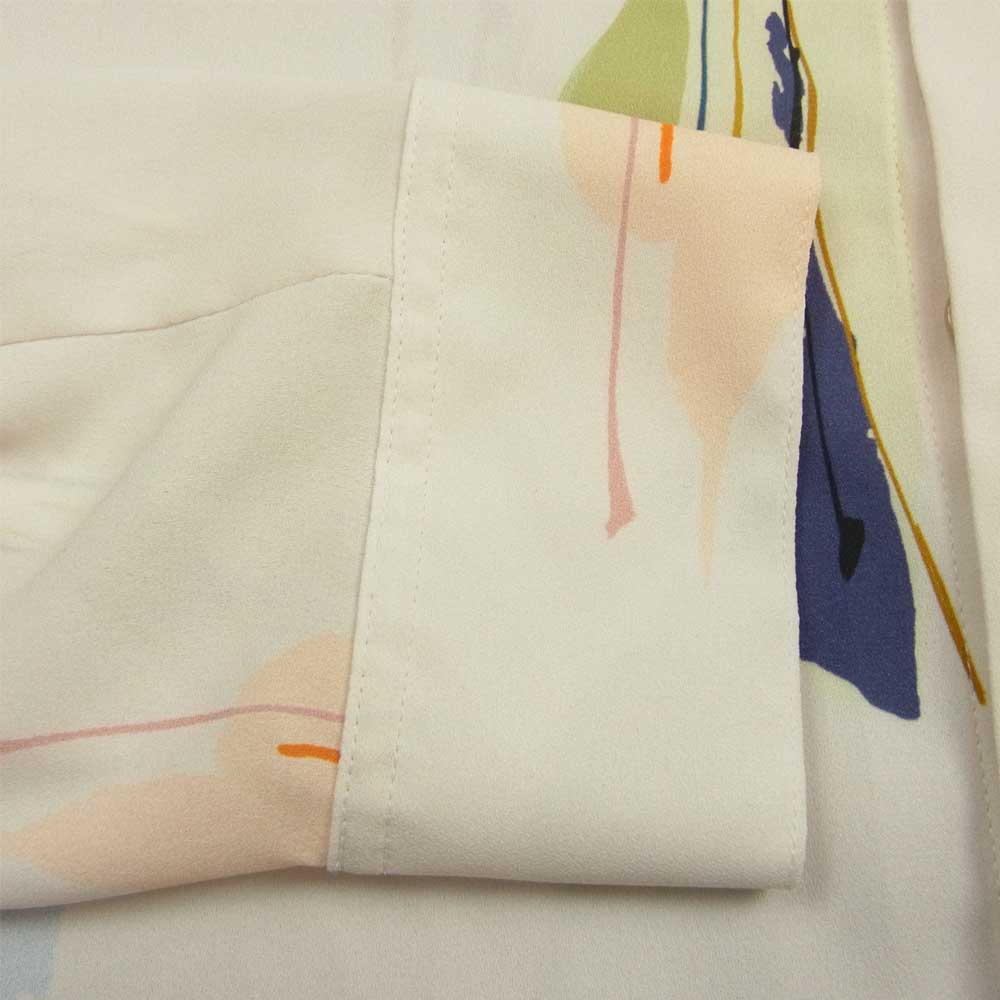 リノー STUDIOUS 112300067 ART PRINT SHIRT プリント シャツ ホワイト系 1【美品】【中古】