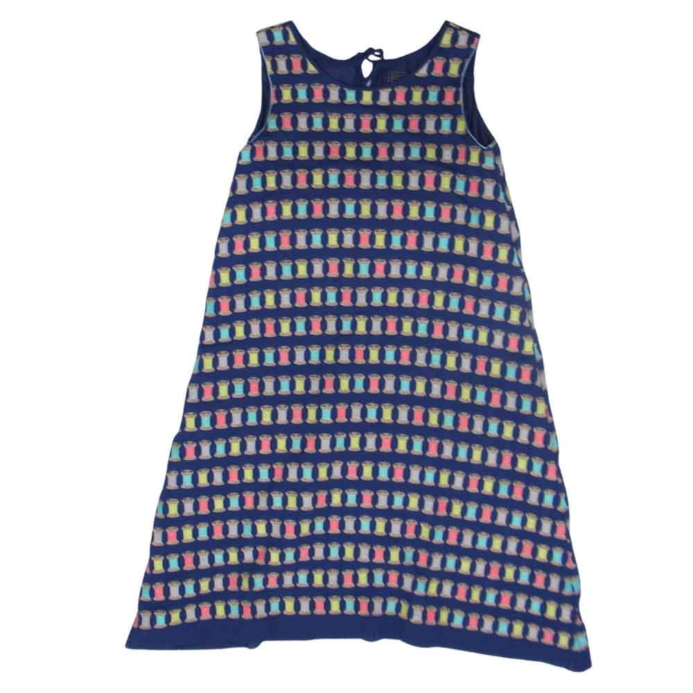 ミナペルホネン bobbin 刺繍 ボビン ノースリーブ ワンピース 36 mina perhonen ミナペルホネン ss3073 bobbin ボビン ノースリーブ