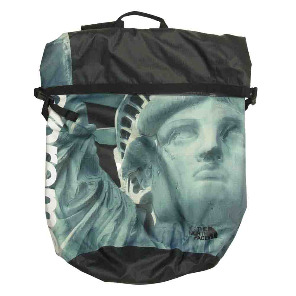 Supreme シュプリーム 19AW Statue Of Liberty Waterproof Backpack 自由の女神 ウォータープルーフ ロール バックパック リュック ブラック系【中古】