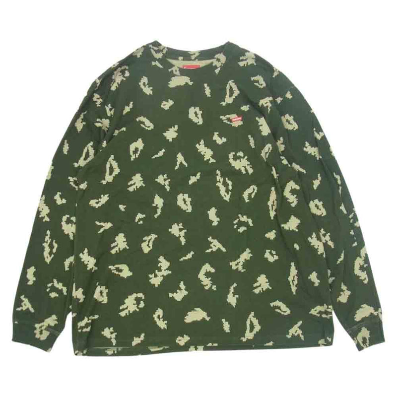 Supreme シュプリーム 21AW Small Box L/S Tee Olive Camo スモール