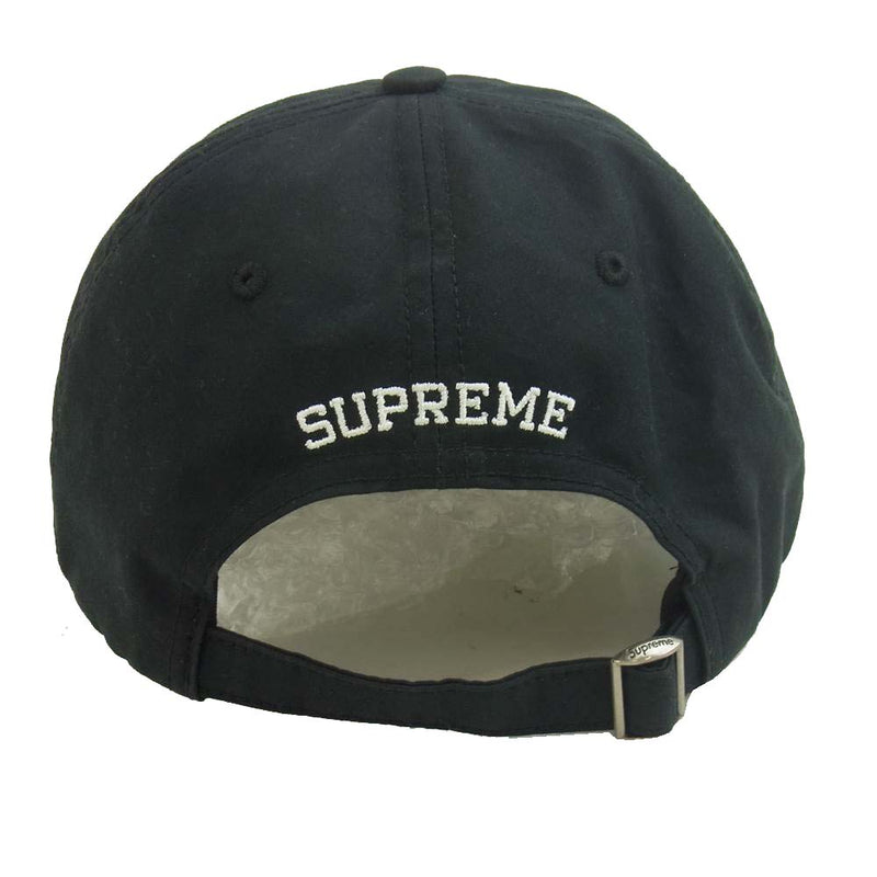 Supreme Velvet S logo 6Panel Cap ブラック