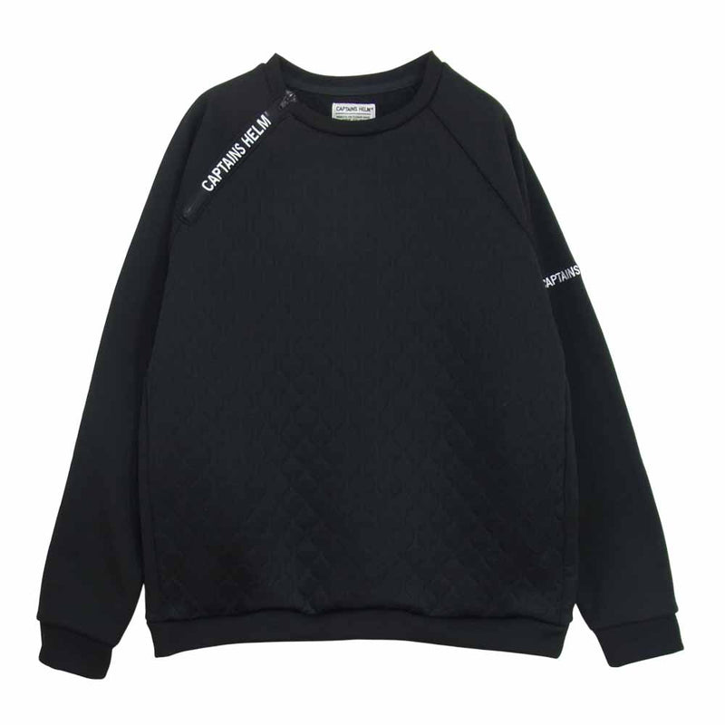 キャプテンズヘルム QUILTED TEC SWEAT キルティング テック スウェット ブラック系 L【中古】 – ブランド古着 LIFE