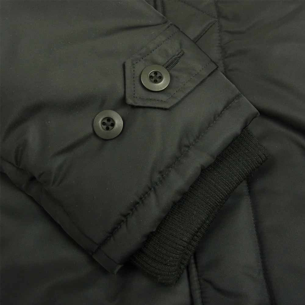 キャプテンズヘルム NO COLLAR MILITARY HALF JACKET ノーカラー ミリタリー ハーフ ジャケット ブラック系 L【中古】