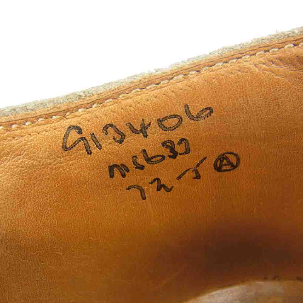 Tricker's トリッカーズ BOURTON バートン スエード メダリオン ウイングチップ シューズ アッシュブラウン系 実寸約26㎝【中古】