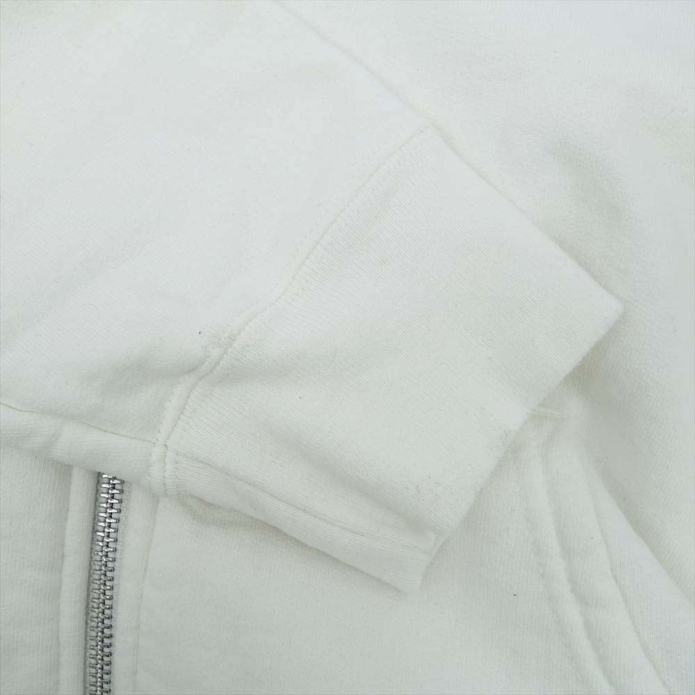 Supreme シュプリーム 18SS Jet Sleeve Zip Up Hooded Sweatshirt ジェット スリーブ アーチロゴ ジップ アップ フーデッド スウェット パーカー ホワイト系 S【中古】