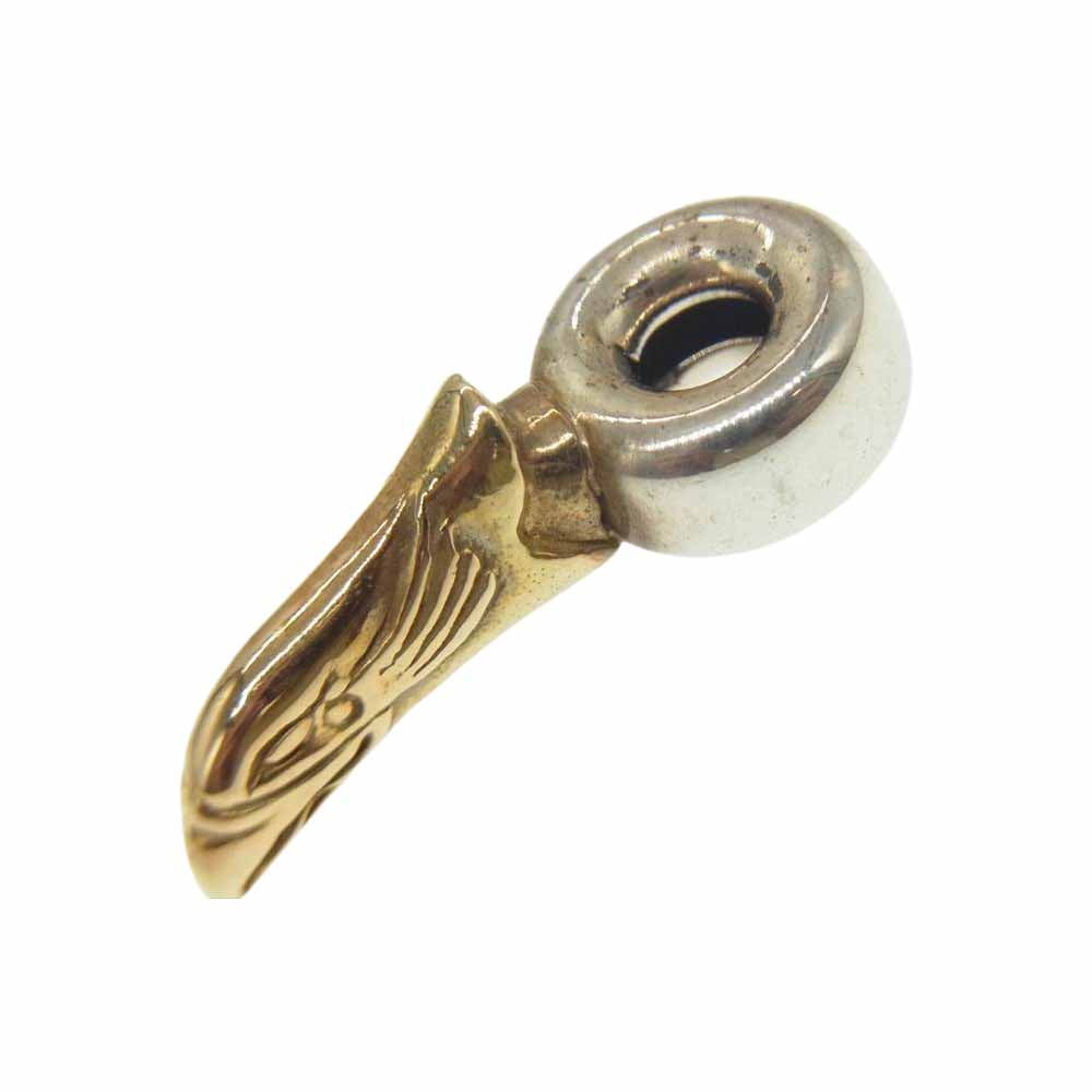 タディアンドキング K18 イーグルヘッド ビーズ ゴールド系【中古】