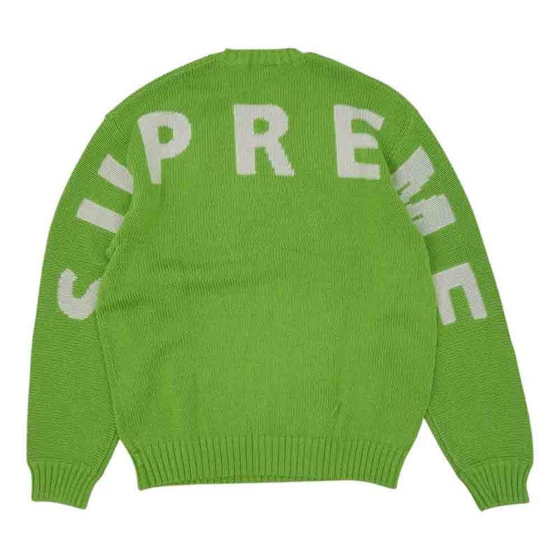 Supreme シュプリーム 20SS Back Logo Sweater バックロゴ セーター 長袖 セーター ライトグリーン系  S【新古品】【未使用】【中古】