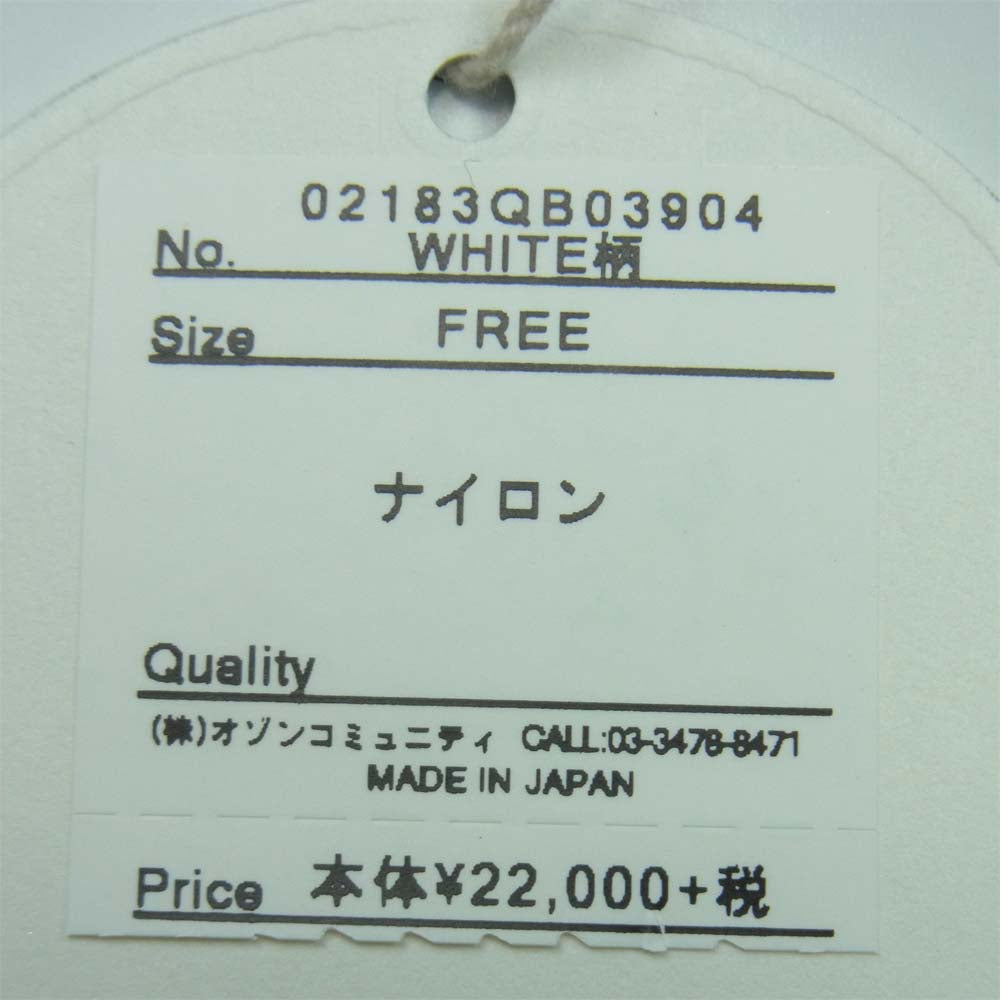 HYSTERIC GLAMOUR ヒステリックグラマー 02183QB03904 FLIGHT NYLON フライト ナイロン トート バッグ ブラック系 ホワイト系 FREE【新古品】【未使用】【中古】