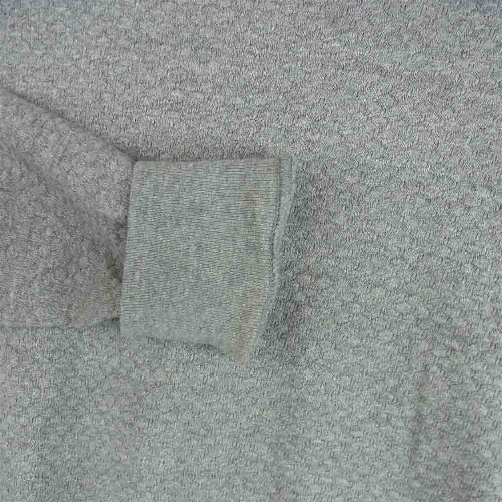 REMI RELIEF レミレリーフ 段違い コットン クルーネック ニット 日本製 グレー系 M【中古】