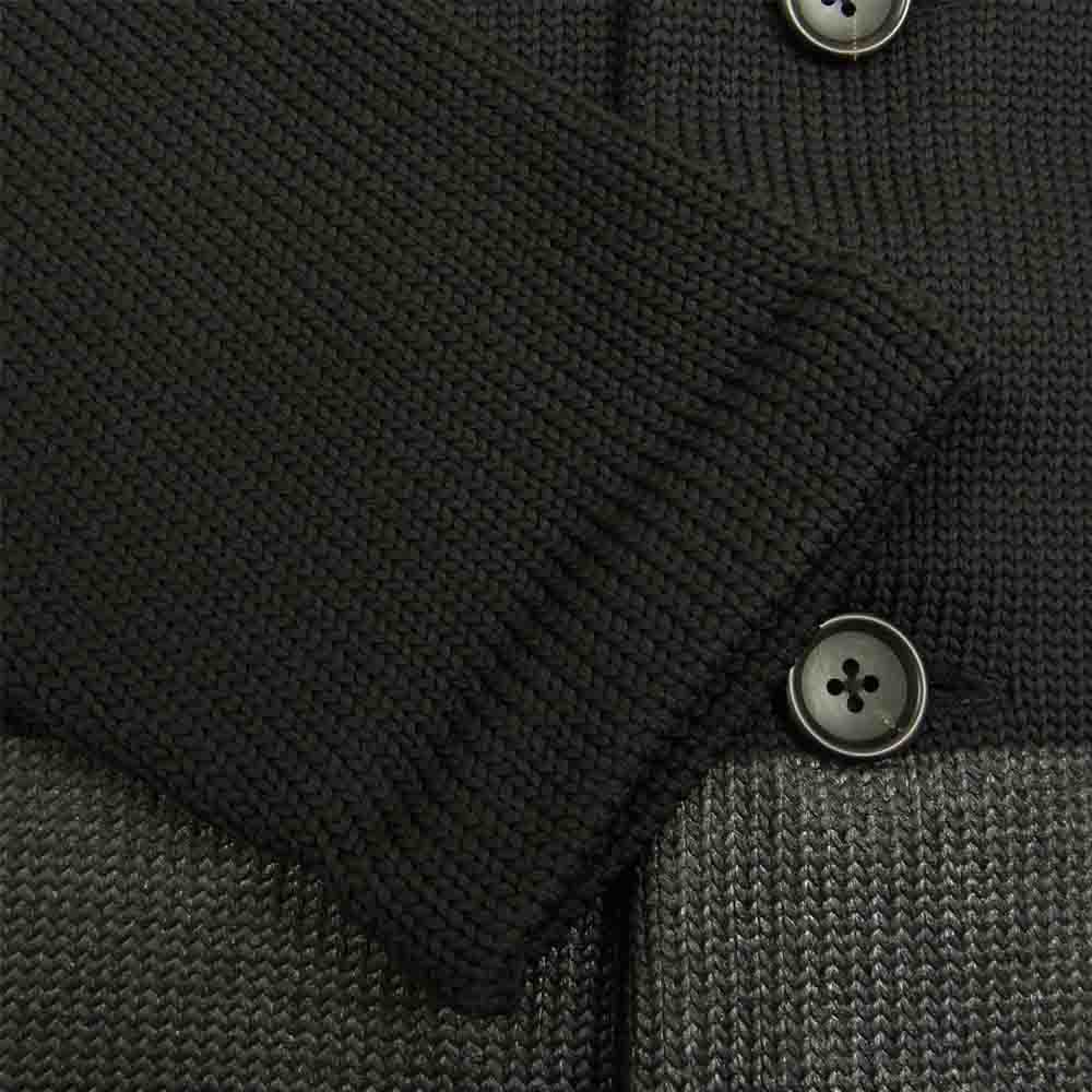 アンルート Poly Line Cardigan ポリエステル ライン カーディガン ブラック系 3【中古】