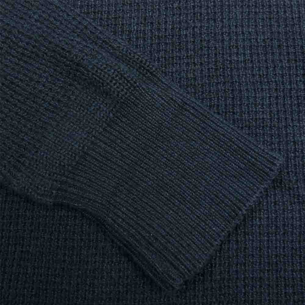 bukht ブフト × Ron Herman ロンハーマン シルク混コットンレーヨン 裾カーブ インディゴ ニット ネイビー系 M【中古】