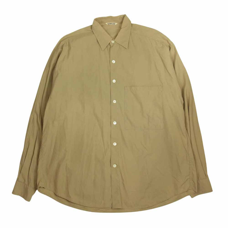 【定価24,200円】オーラリー　ハーフスリーブビックシャツ 18ssサイズ4