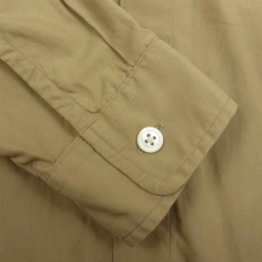 AURALEE オーラリー 18SS A8SS02TN WASHED FINX TWILL BIG SHIRTS ウォッシュドフィンクス ツイル ビッグ シャツ ベージュ系 4【中古】