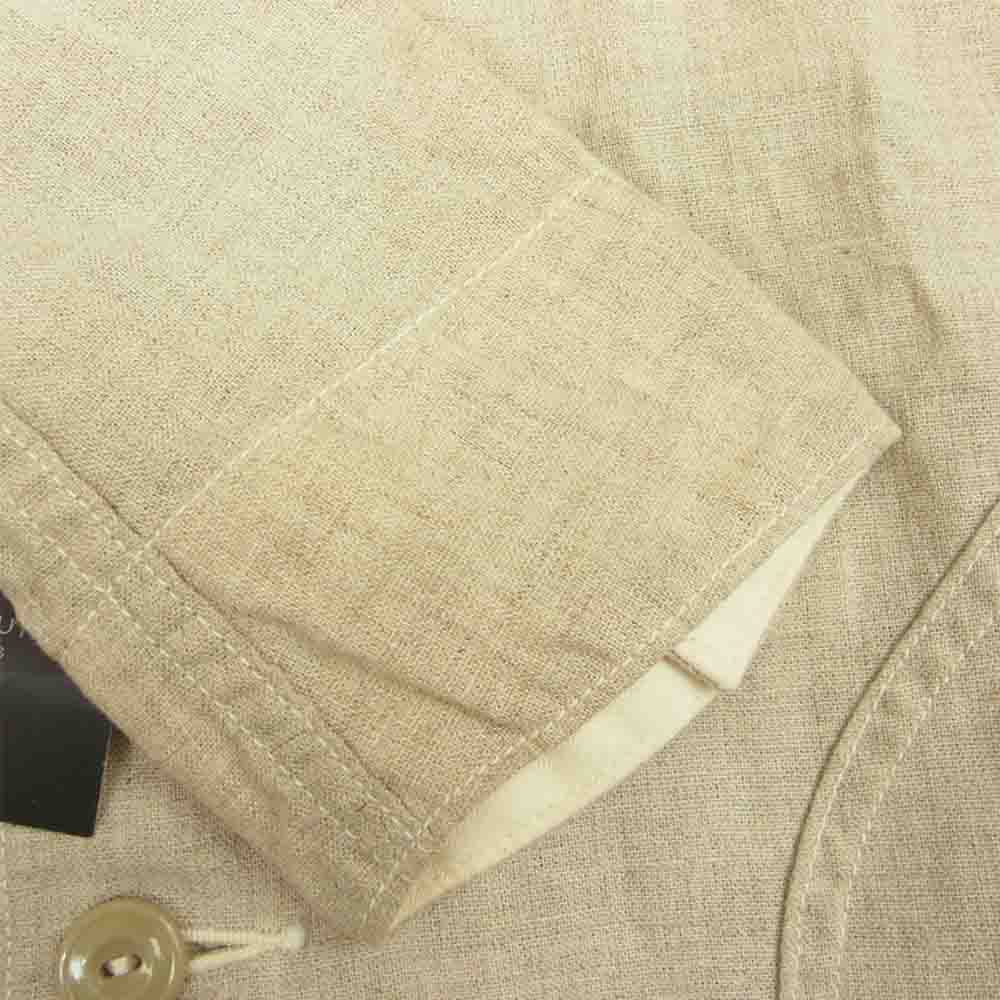 Danton ダントン JD-8345 LBV リネン チェスター コート ジャケット レディース ベージュ系 34【新古品】【未使用】【中古】