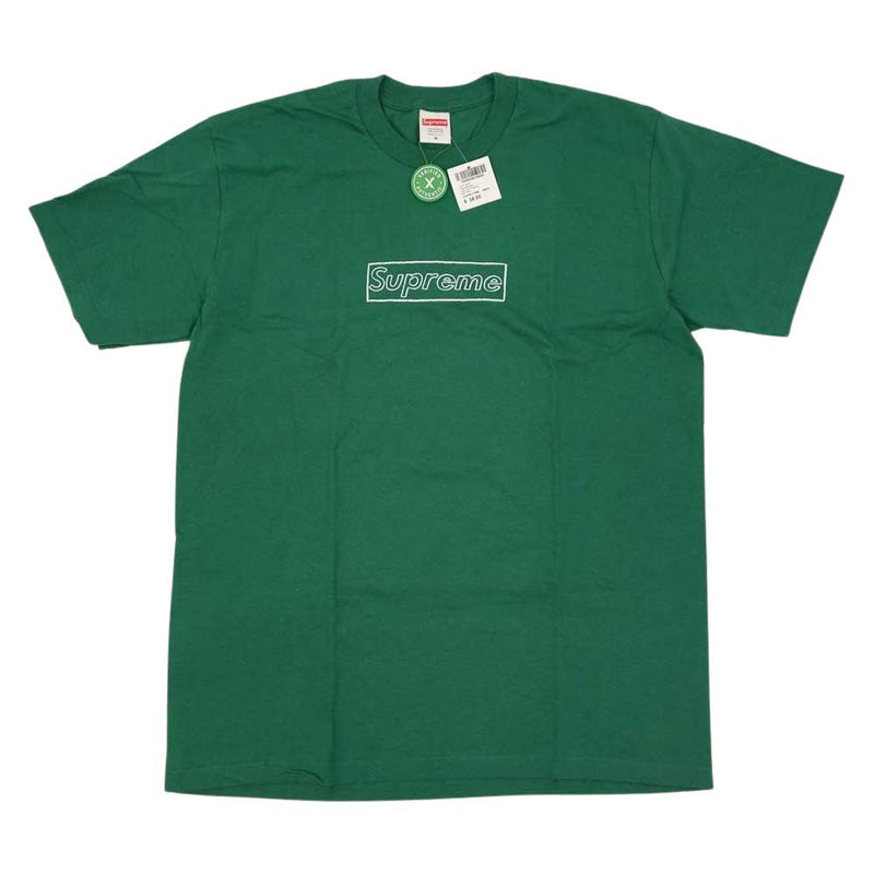 Tシャツ/カットソー(半袖/袖なし)シュプリーム kaws チョークロゴT - T