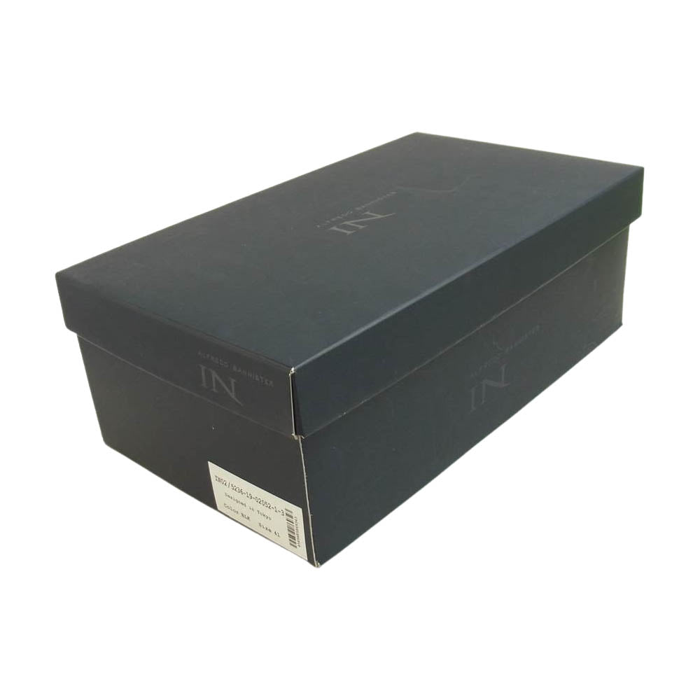 alfredoBANNISTER アルフレッドバニスター レザー スリッポン ブラック系 41【中古】