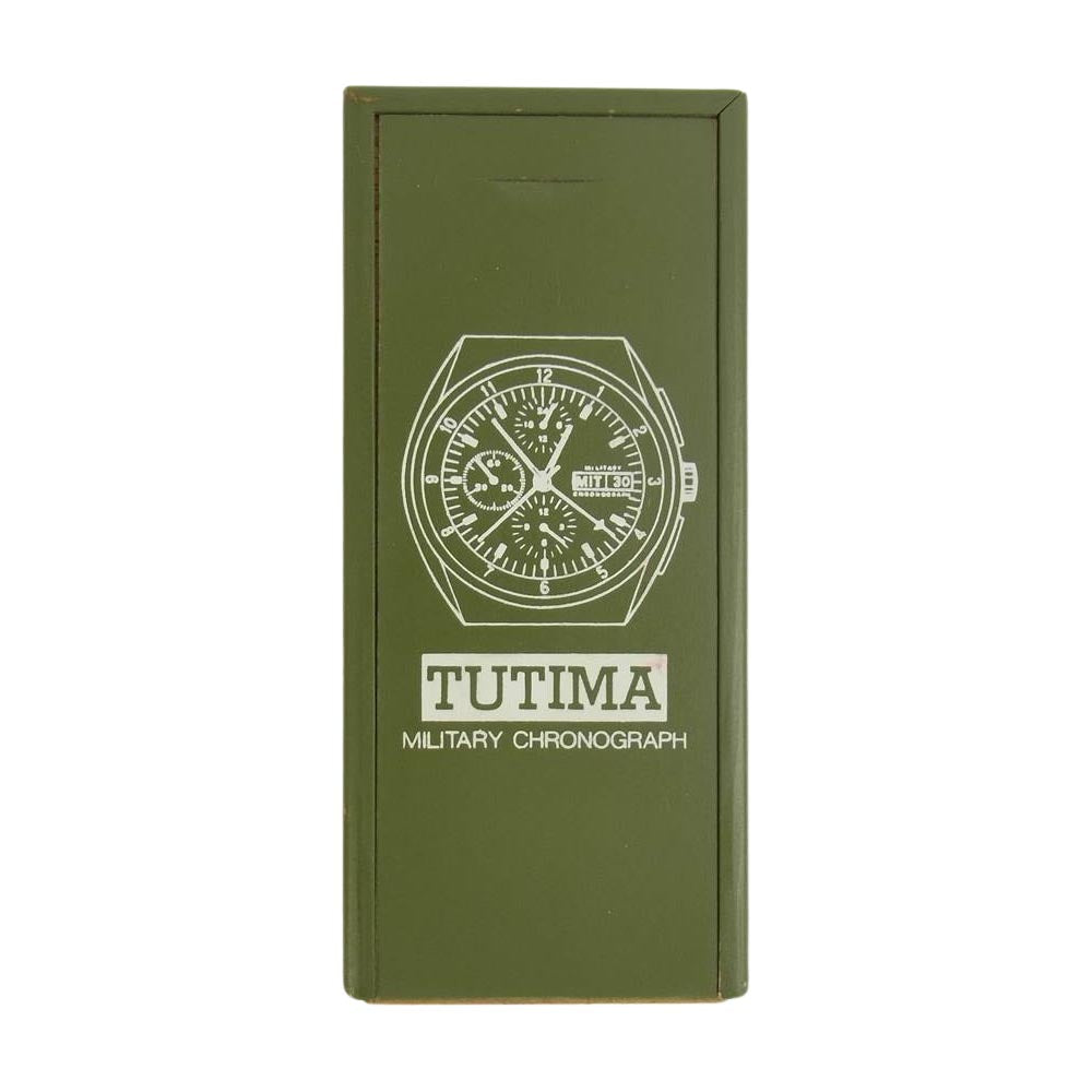 TUTIMA チュチマ 国内正規品 MILITARY CHRONOGRAPH ミリタリー クロノグラフ ウォッチ 自動巻き 腕時計 シルバー系【中古】