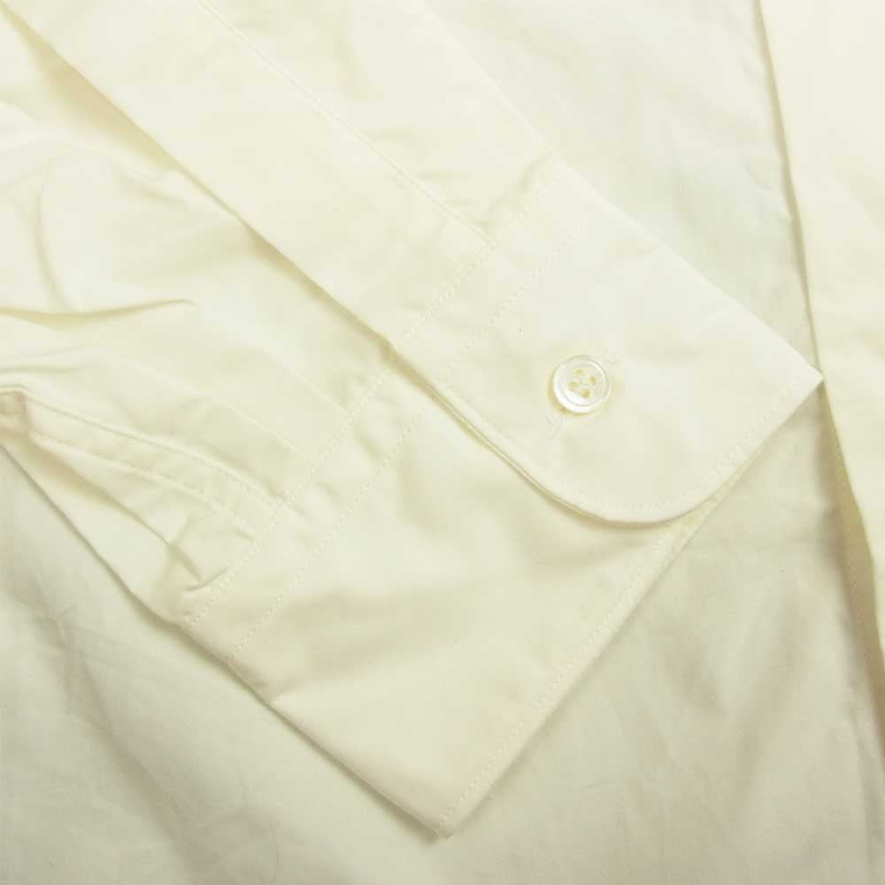 エルイー 21-050-053-2130-3-0 EXTRA WIDE Band Collar エクストラ ワイド バンドカラー 長袖 シャツ ホワイト系 2【中古】