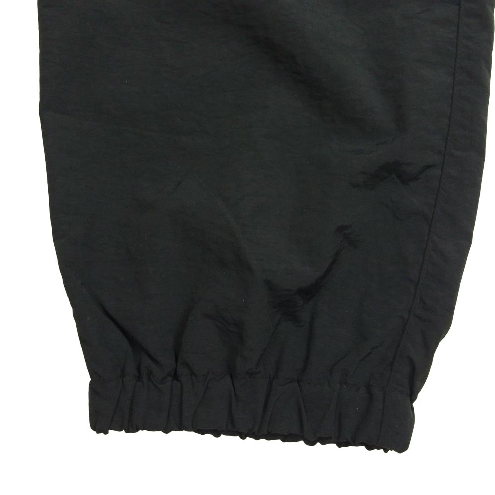 エンノイ 21AW AW21BRENPT01LV THE ENNNOY PROFESSIONAL × スタイリスト私物 Nylon Pants ナイロン ロゴ刺繍 トラック パンツ ブラック系 L【美品】【中古】