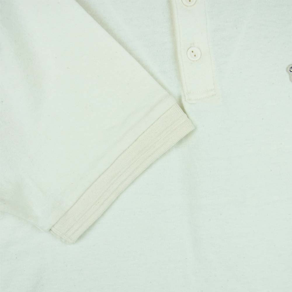 VISVIM ビズビム 122105010018 JUMBO WELLER S/S (C/WS) ジャンボ カシミヤ混 半袖 ポロシャツ オフホワイト系 1【極上美品】【中古】