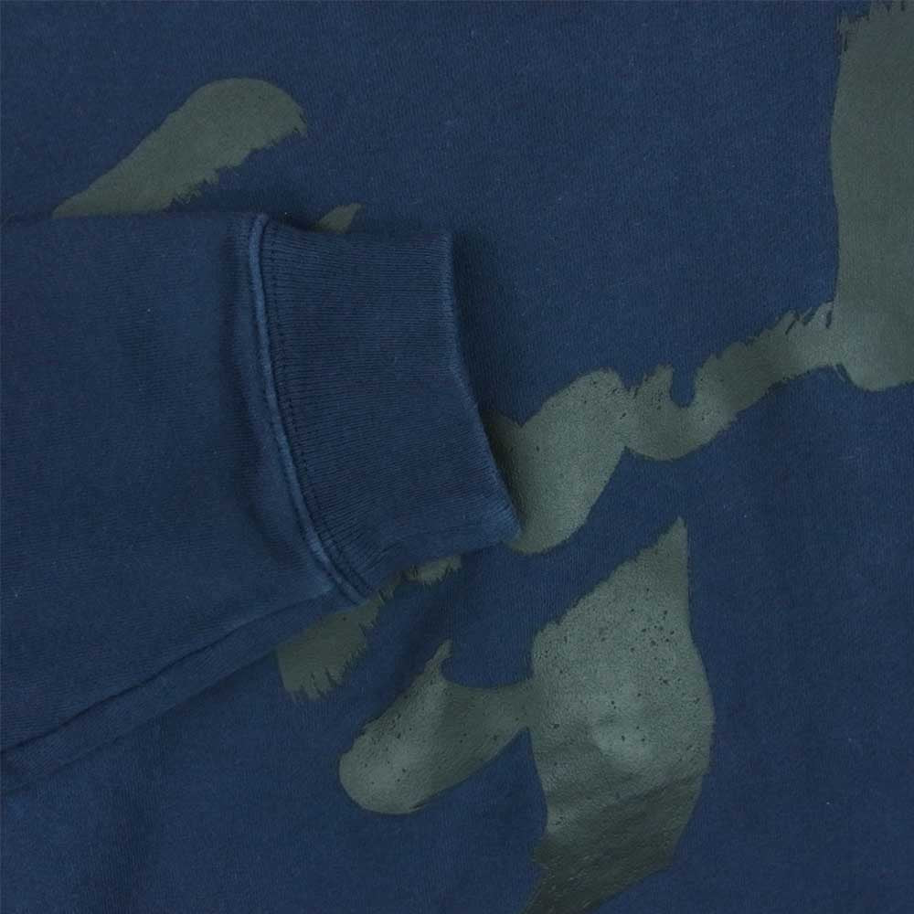 Yohji Yamamoto ヨウジヤマモト Ground Y GW-T68-078 グラウンドワイ ロゴ プリント スウェット ネイビー系 3【中古】