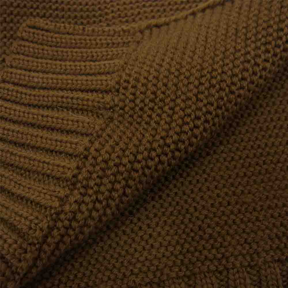 The REAL McCOY'S ザリアルマッコイズ SCARF WOOL KNIT ウールマフラー ブラウン系【美品】【中古】