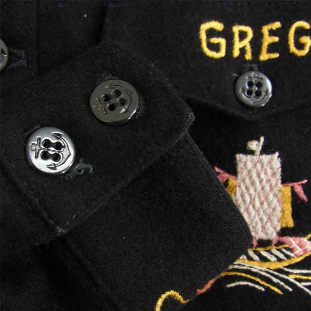 The REAL McCOY'S ザリアルマッコイズ US NAVY SOUVENIR JACKET スーベニアジャケット ブラック系 XL【中古】