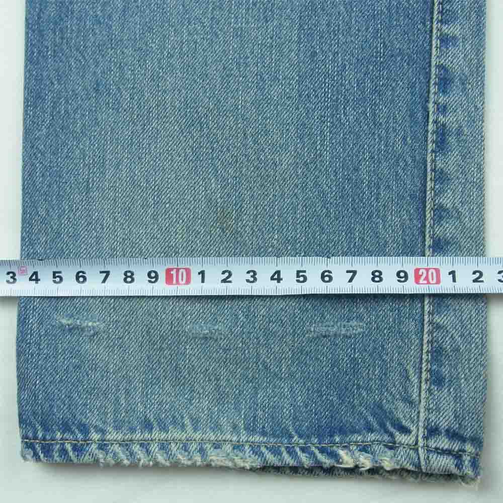 HYSTERIC GLAMOUR ヒステリックグラマー 0204AP06 CPR加工 スタッズ ボタンフライ デニム パンツ インディゴブルー系 32【中古】