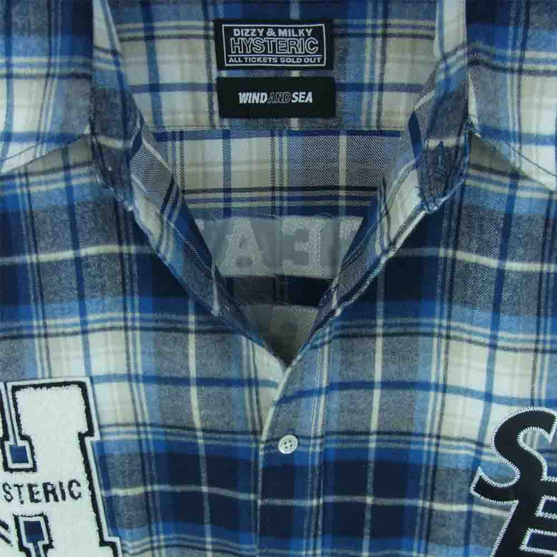 WIND AND SEA×HYSTERIC GLAMOUR CHECKSHIRT - シャツ