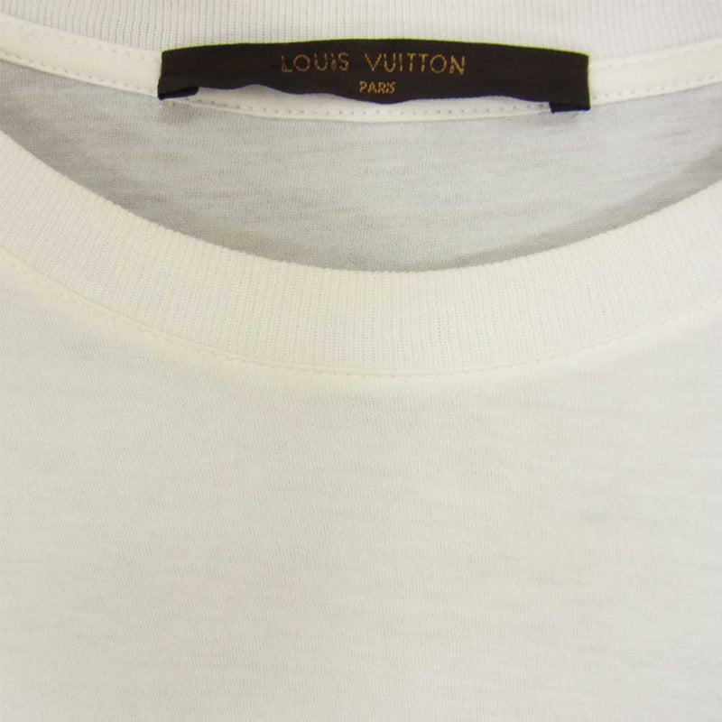 LOUIS VUITTON ルイ・ヴィトン 国内正規品 LVJ RM142M LVカップ ワッペン付き Tシャツ ホワイト系 S【中古】