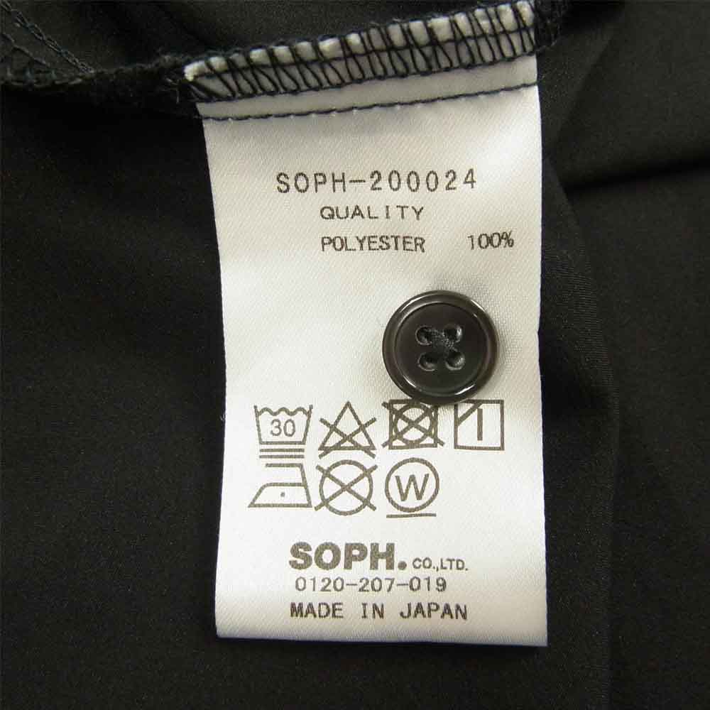 SOPHNET. ソフネット 20SS SOPH-200024 S/S PULLOVER HEM CODE SHIRT プルオーバー 半袖 シャツ ブラック系 S【中古】