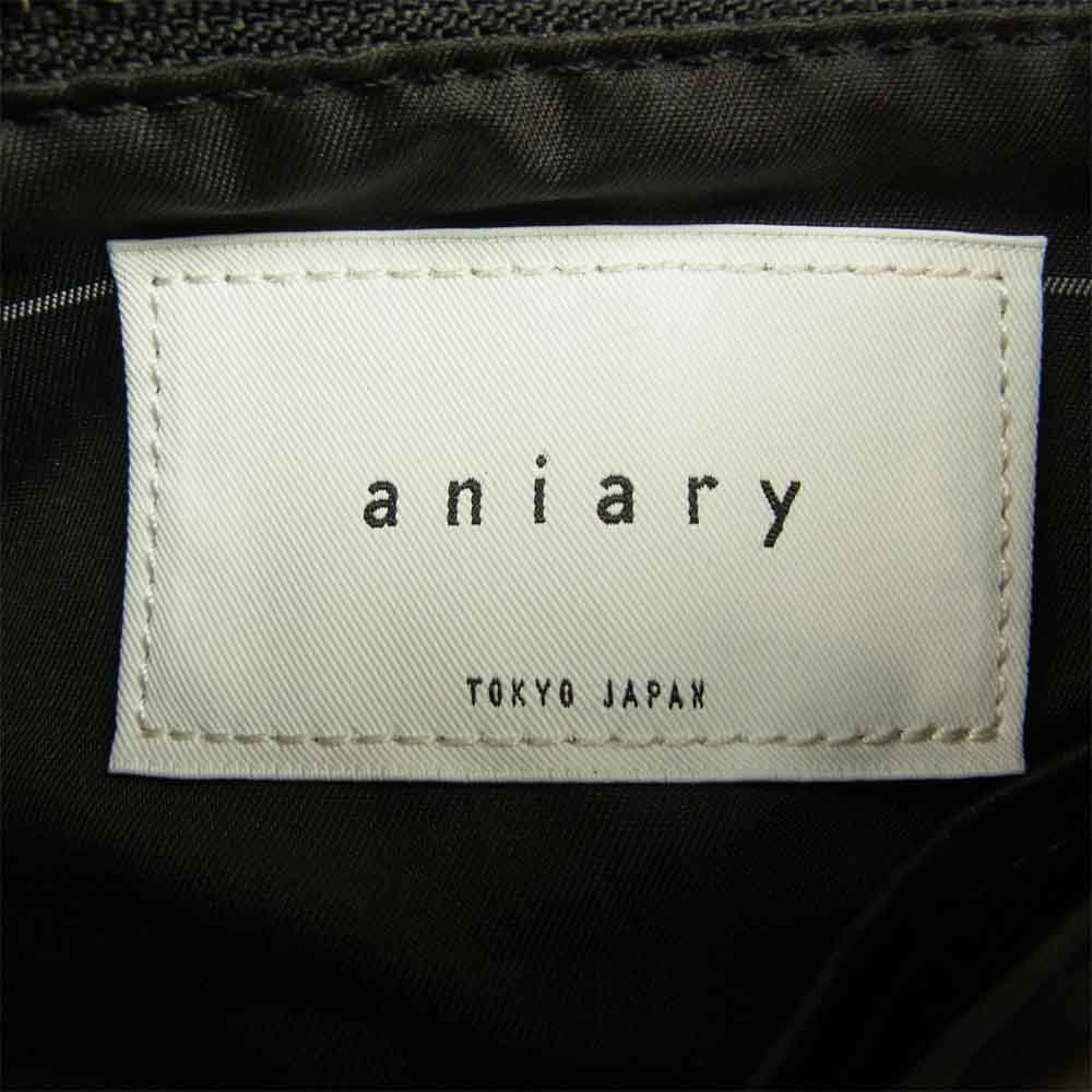 aniary アニアリ 28-02022 リアリティ レザー トート バック ブラック系【中古】