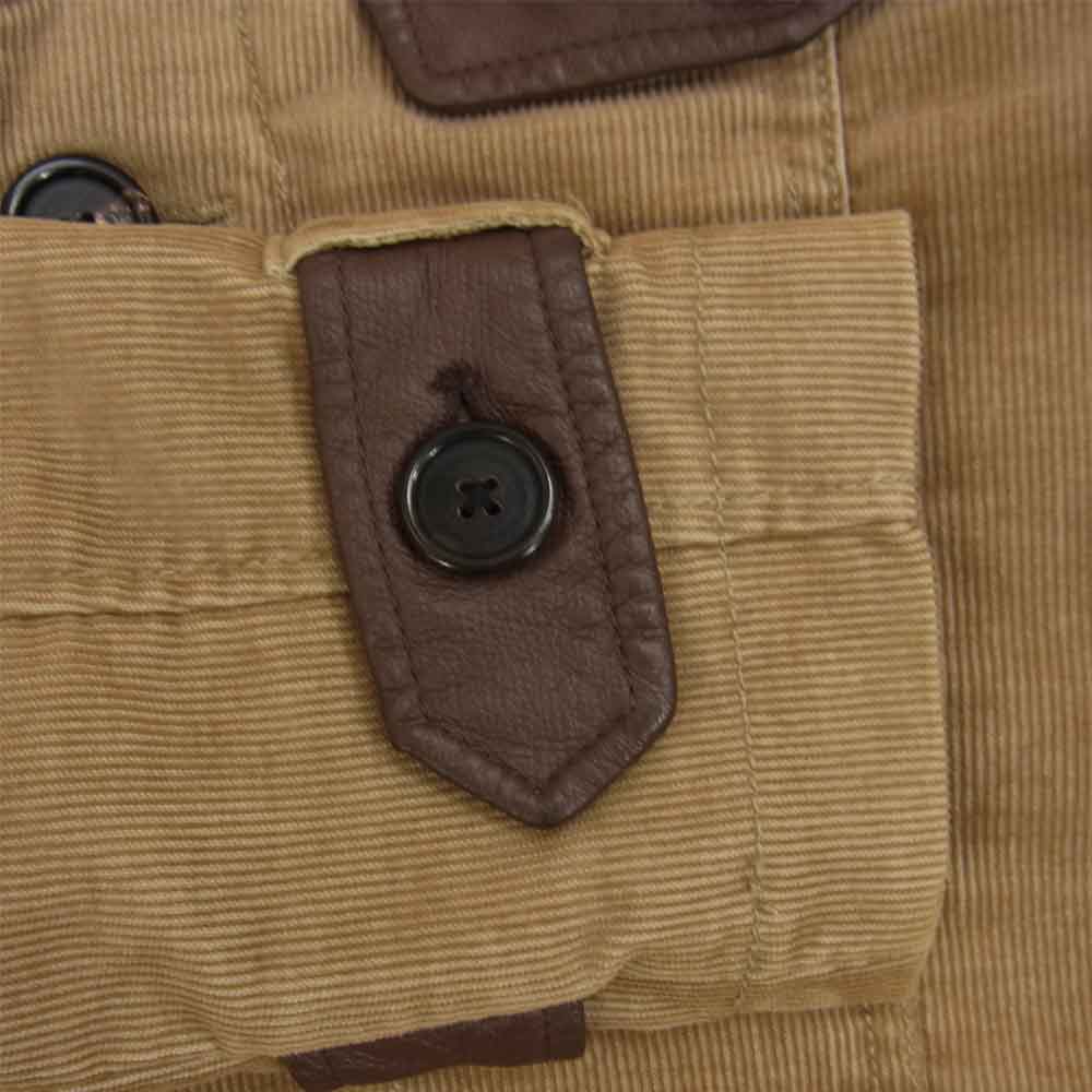 NO ID. ノーアイディ 811035-605 コーデュロイ ボア ランチコート ブラウン系 1【中古】