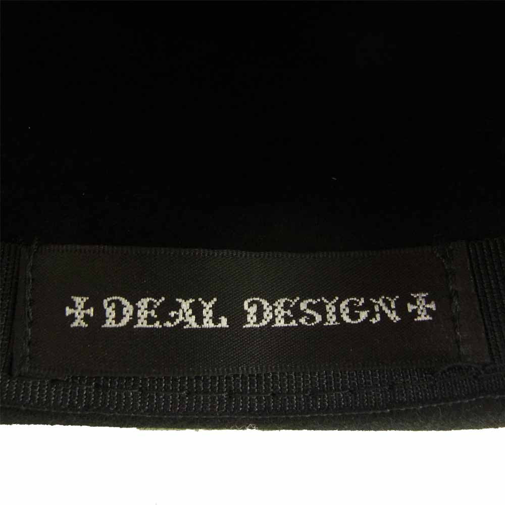 DEAL DESIGN ディールデザイン Dカン付き ウール ハット ブラック系【極上美品】【中古】