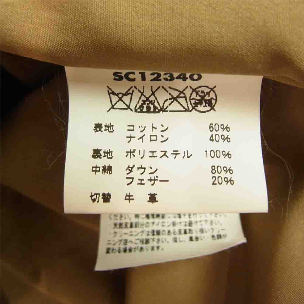 SUGAR CANE シュガーケーン SC12340 レザー ヨーク ダウン ベスト ブルー系 M【中古】