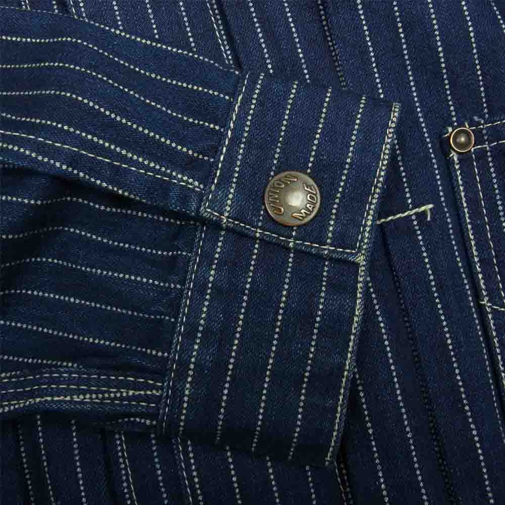 Pherrow's フェローズ lot.222 ウォバッシュ ストライプ ショートタイプ 40s モデル ワーク ジャケット インディゴブルー系 38【中古】