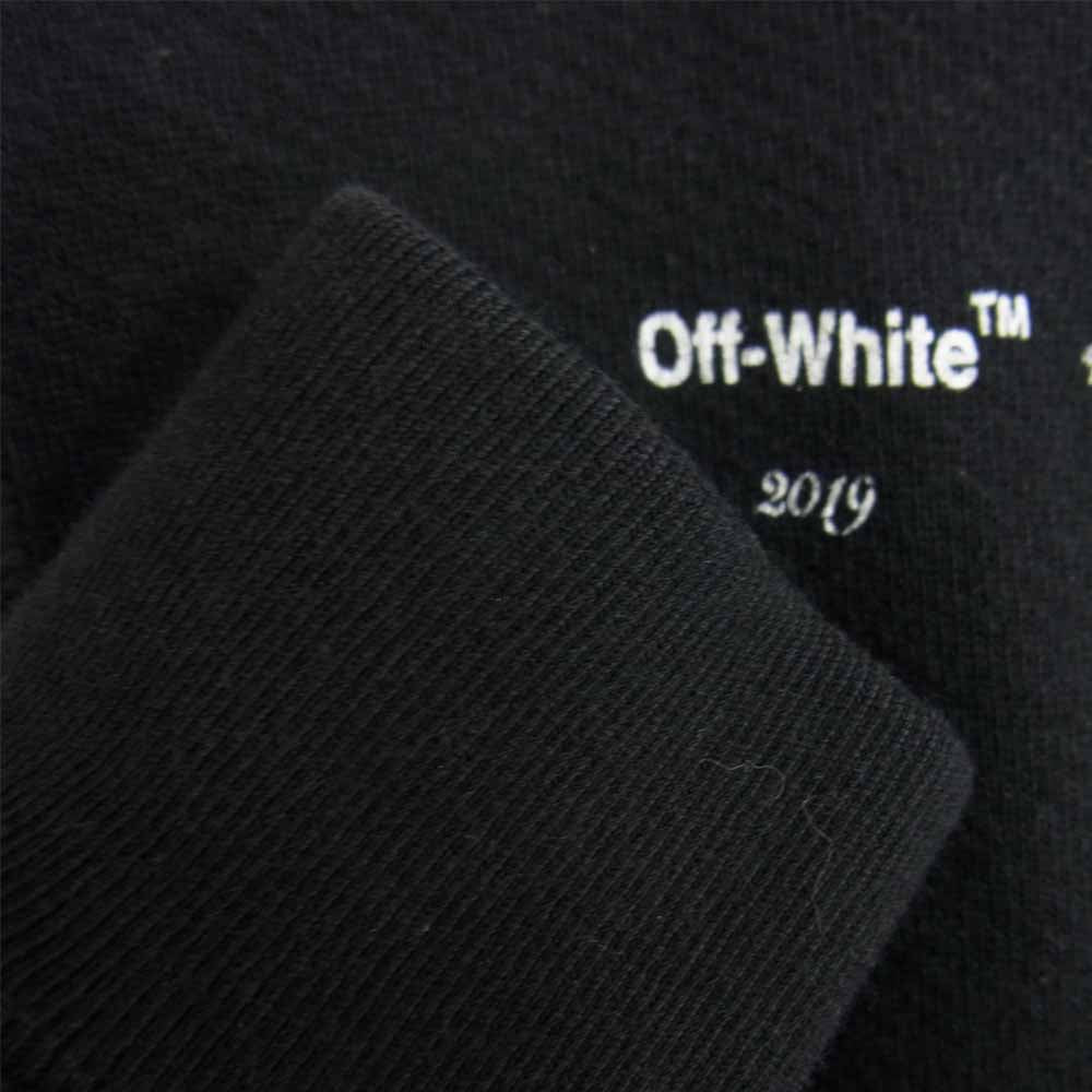 OFF-WHITE オフホワイト Ice Man Over Hoodie S OMBB037R19B970011088 アイスマン オーバーサイズ フーディ ・パーカー ブラック系 S【中古】