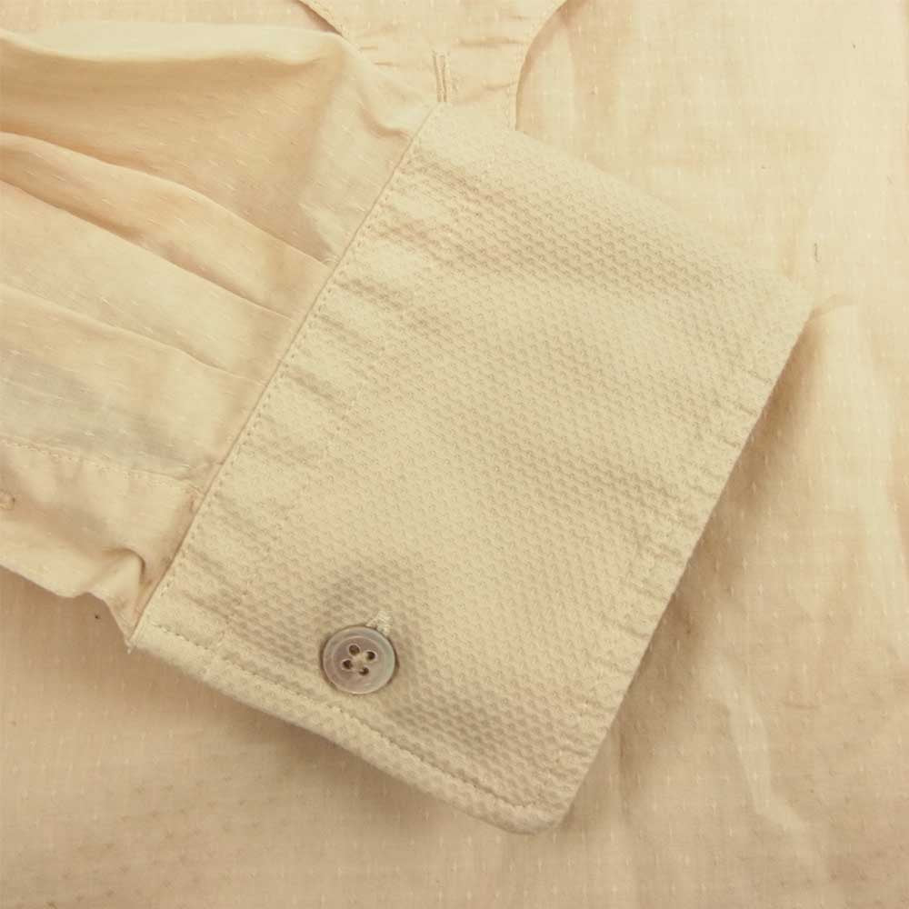 ロク ビューティアンドユース 8621-242-0029 COTTON DOBBY DYE SHIRT コットンドビーダイ ドレスシャツ ブラウス ベージュ系 36【中古】