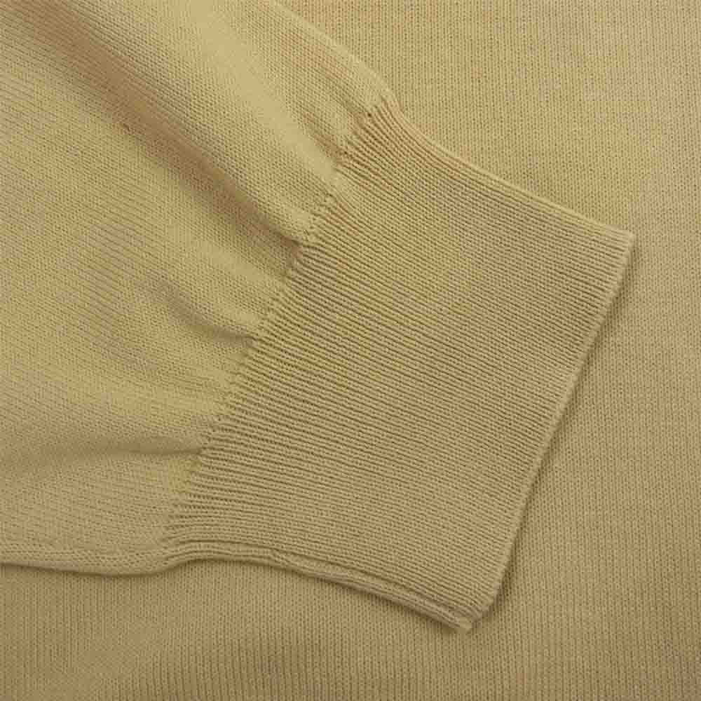 MAISON MARGIELA メゾンマルジェラ 10ライン ジャパンタグ S30HB0100 12/Jersey Pullover Knit シースルーポケット オーバーサイズ コットン ニット ベージュ系 XXL【新古品】【未使用】【中古】