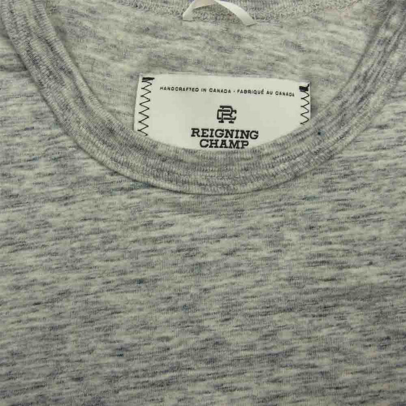 REIGNING CHAMP レイニングチャンプ メランジ クルーネック 長袖 T ...