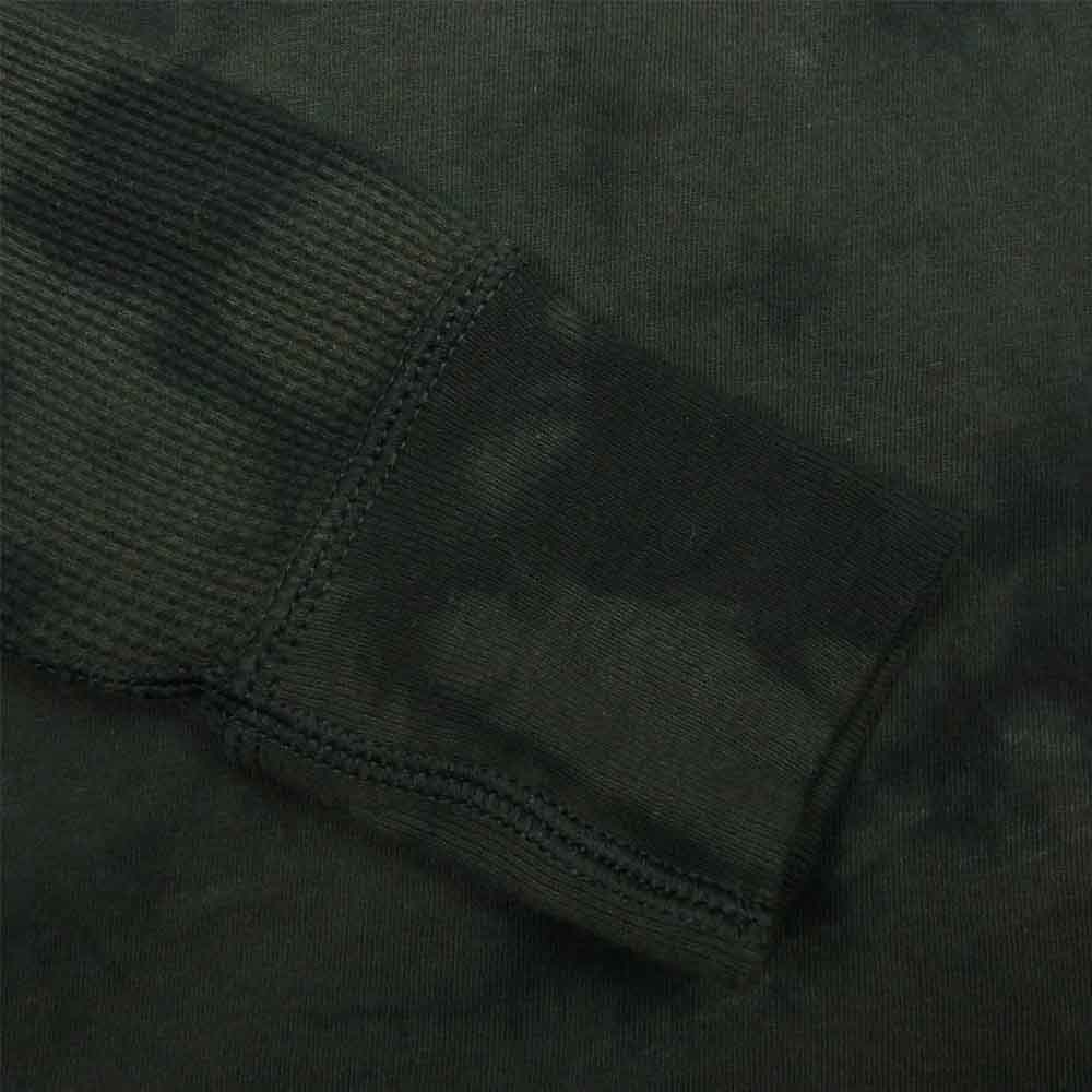 DESCENDANT ディセンダント RonHerman ロンハーマン 別注 SMOKE TIE DYE LAYERED TEE スモーク タイダイ染め レイヤード 長袖 Tシャツ ブラック系 1【中古】