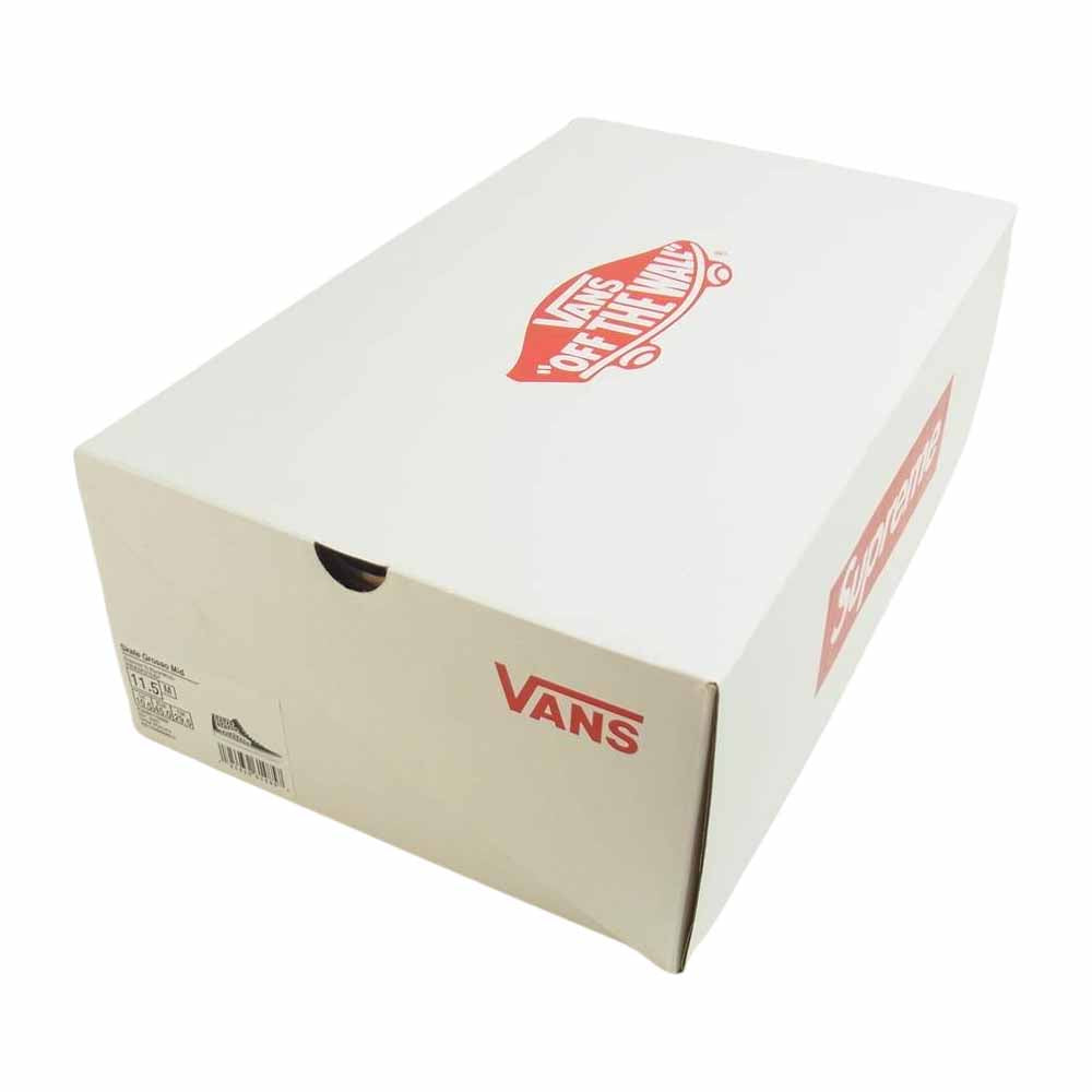 Supreme シュプリーム 21SS VN0A5KS15XH VANS Skate Grosso MONOGRAM S LOGO モノグラム S ロゴ ブラック スニーカー ブラック系 11.5【中古】
