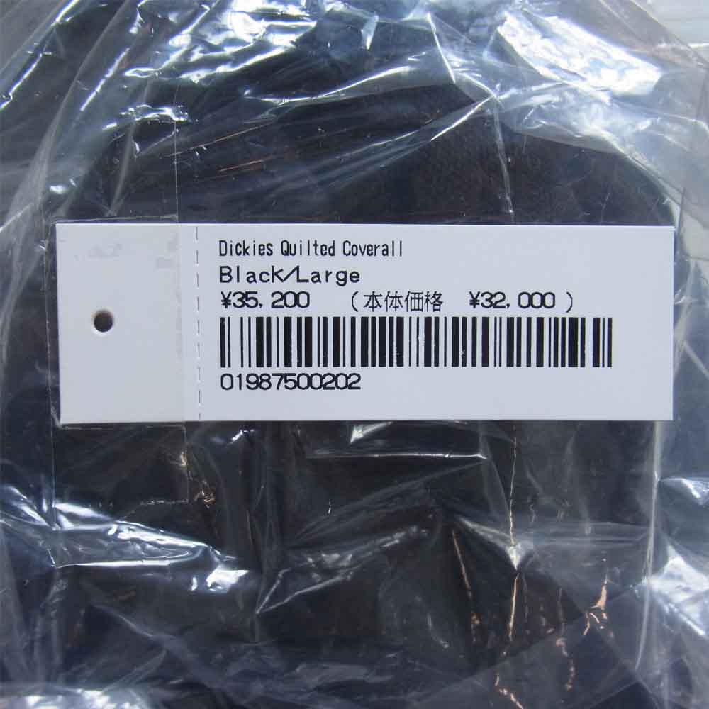 Supreme シュプリーム 21AW Dickies Quilted Coverall ディッキーズ キルテッド カバーオール ブラック系 L【美品】【中古】