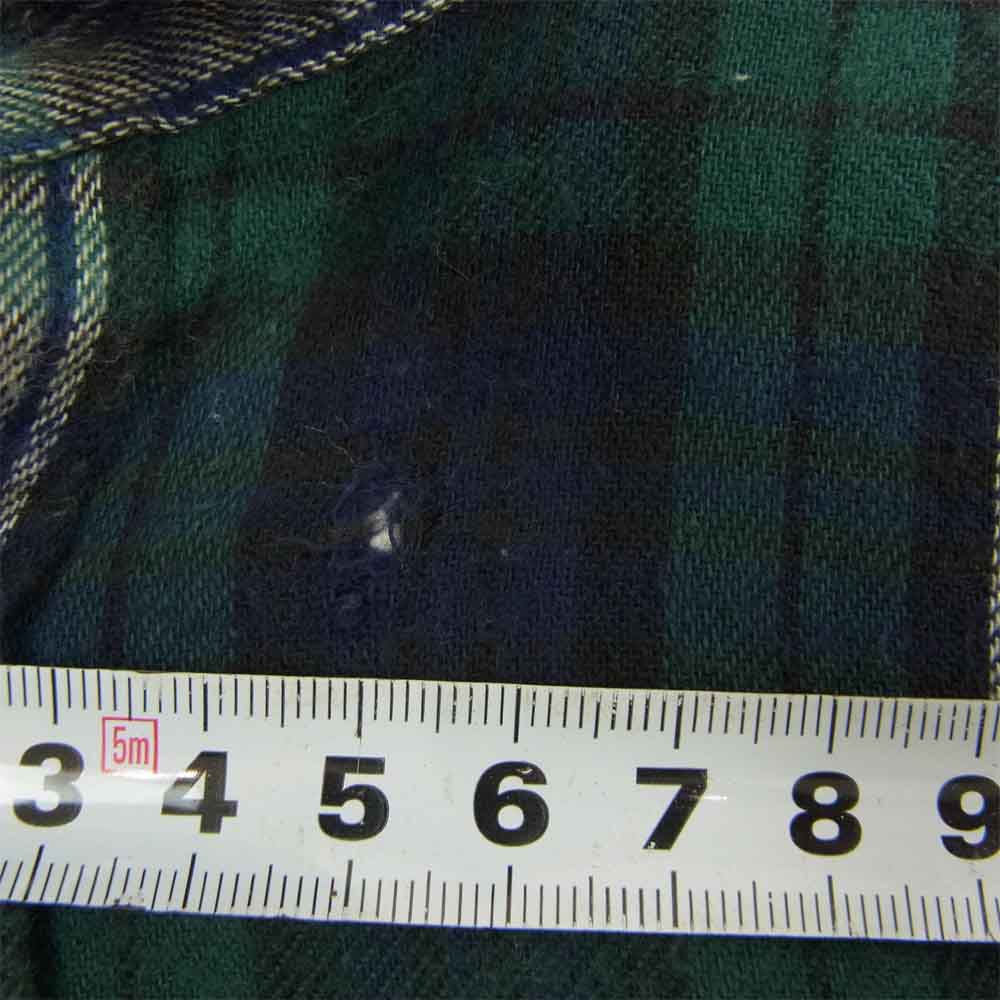 L.L.Bean エルエルビーン ヴィンテージ 80s 90s ネルシャツ B.D 長袖 チェックシャツ グリーン系 XL【中古】