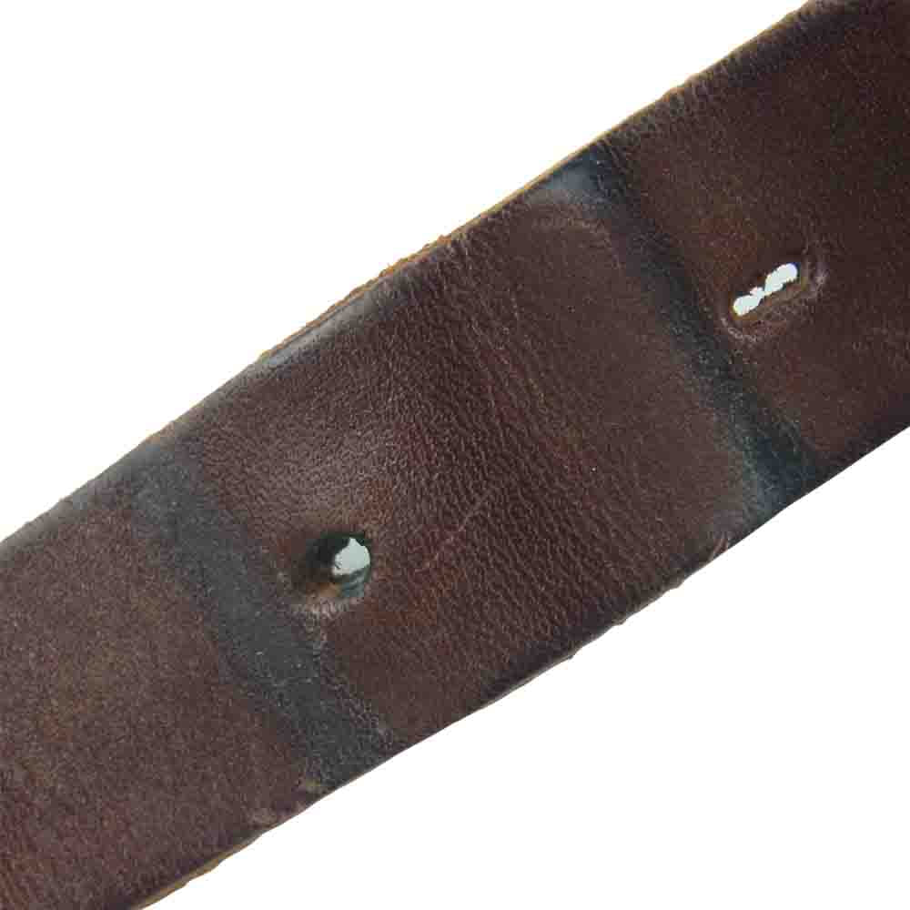 スロウ レザー ショルダー バッグ ダークブラウン系【中古】