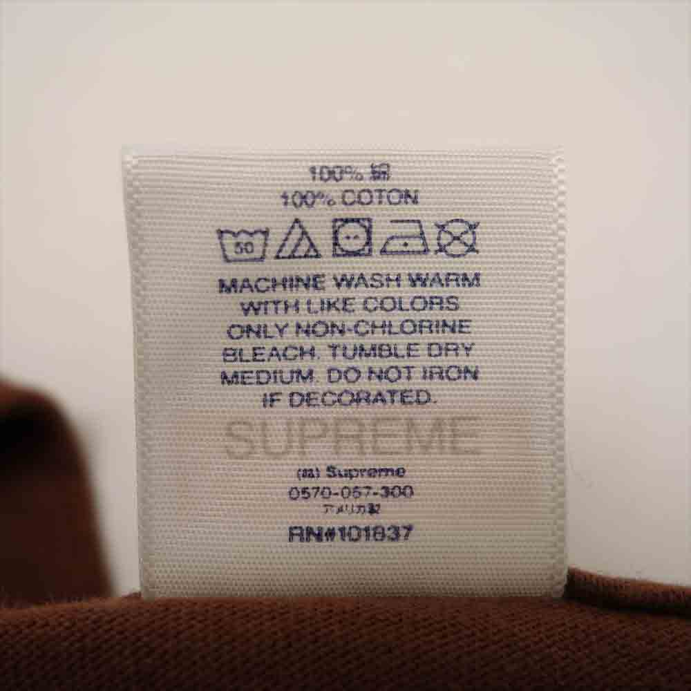 Supreme シュプリーム 22SS Knowledge Tee ノウレッジ プリント Tシャツ ブラウン系 S【中古】