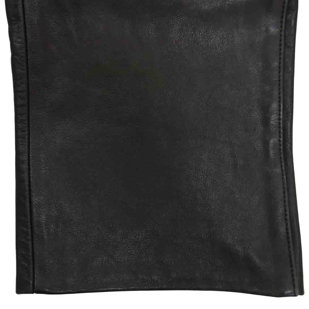 Celt&Cobra ケルト&コブラ ボタンフライ レザー パンツ ブラック系 30【中古】