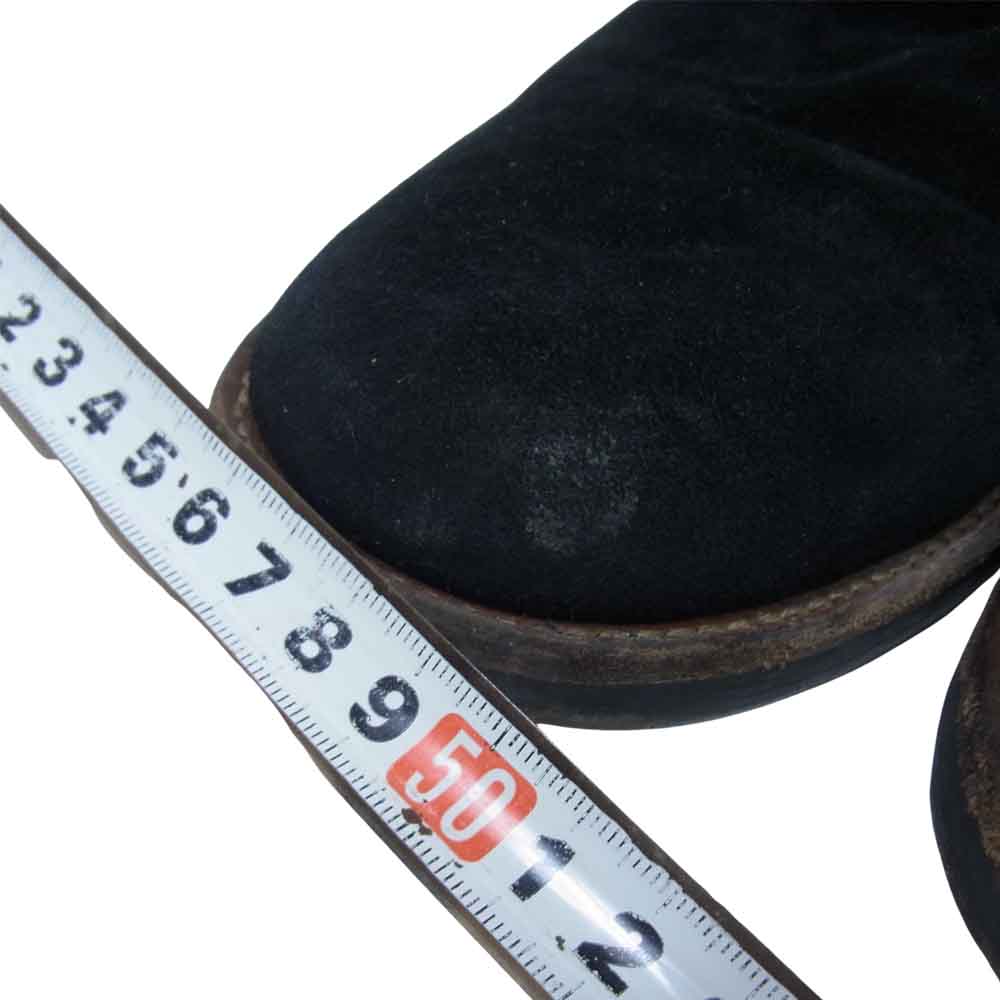 RUDE GALLERY ルードギャラリー スエード サイドジップ ブーツ ブラック系 4【中古】